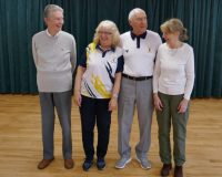 Finalists and semi finalists. Left to right: Bob Bates, Liz Davison, Geoff Groom and Maggie Manning.