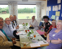 2017 Ladies Day. Tables beautifully laid, ready to enjoy the upcoming food.