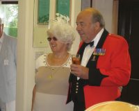 2017 Ladies Day. Geoff Thorneycroft MBE, sadly no longer with us. Enjoying the afternoon.