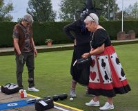 Gala Shield Trophy Winners, Marion Cooper and Peter McClean (left).